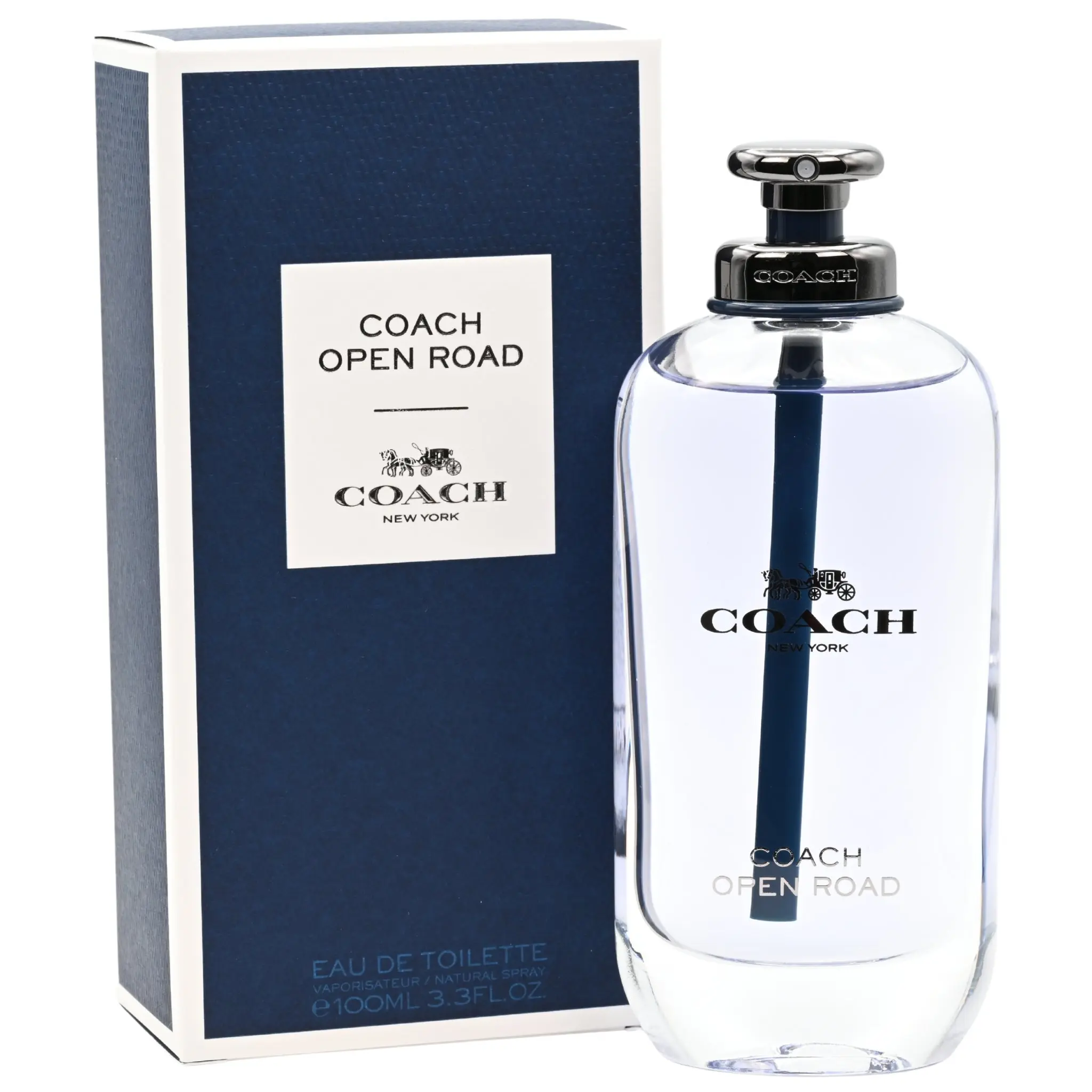 Coach Open Road Eau de Toilette for Men, Aromatic Herbal Fragrances Perfumes with Woody Freshness, Contains Alcohol, American West, Everyday Wear