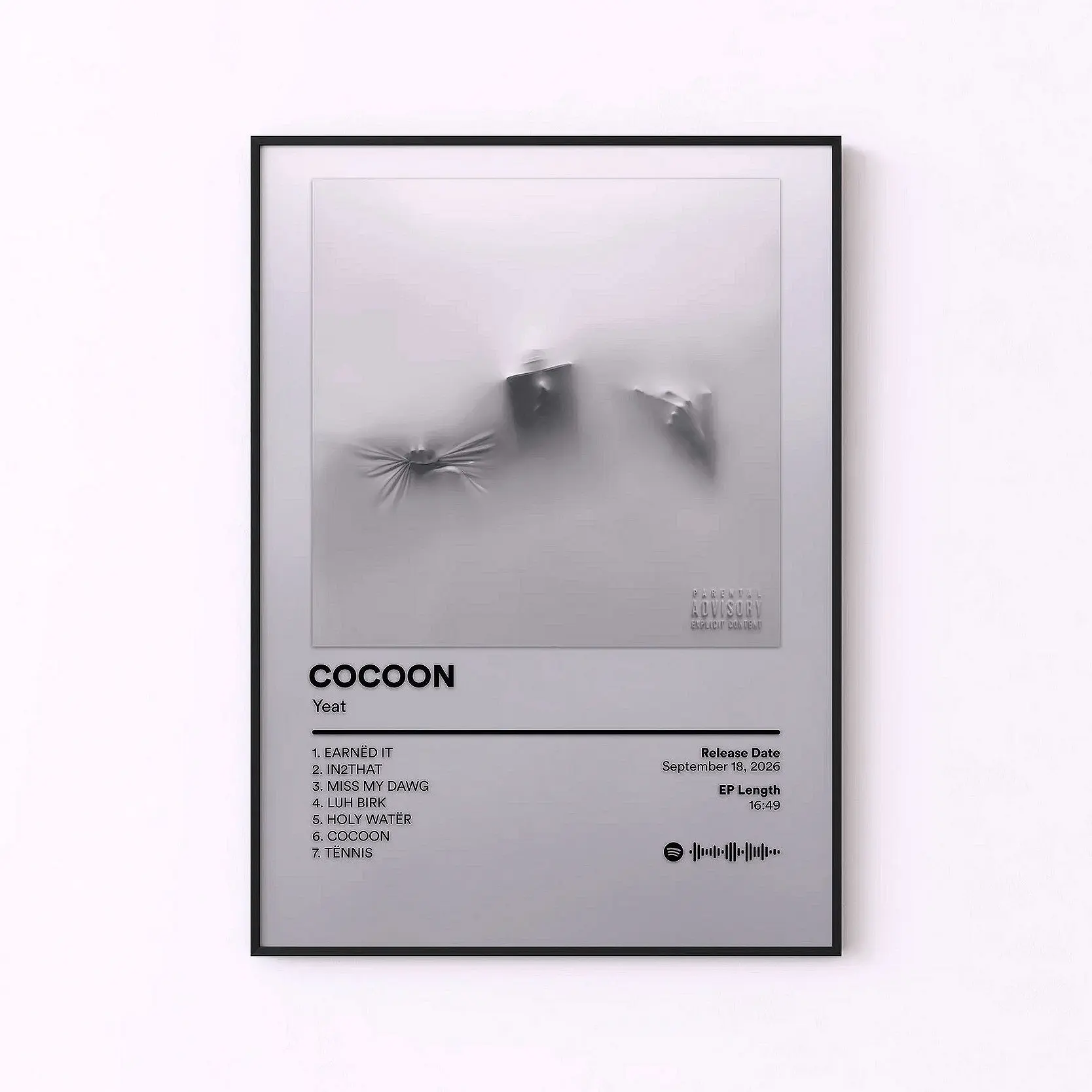 Yeat Album Poster Set, Dangerous Summer Lyfestyle Up 2 Me Cocoon ADL Music Wall Art, Unframed HD Print, Rap Fan Room Decor Gift