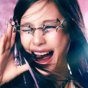 Y2K Star Rimless Women's Eyewear Frames - Viral TikTok Fashion Accessory