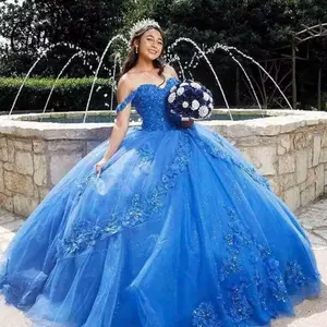 new product Women's Evening Gown 2025 Blue Tulle Solo Dress Party Specified Gown Wedding Skirt Bridesmaid Dress Lace Womenswear