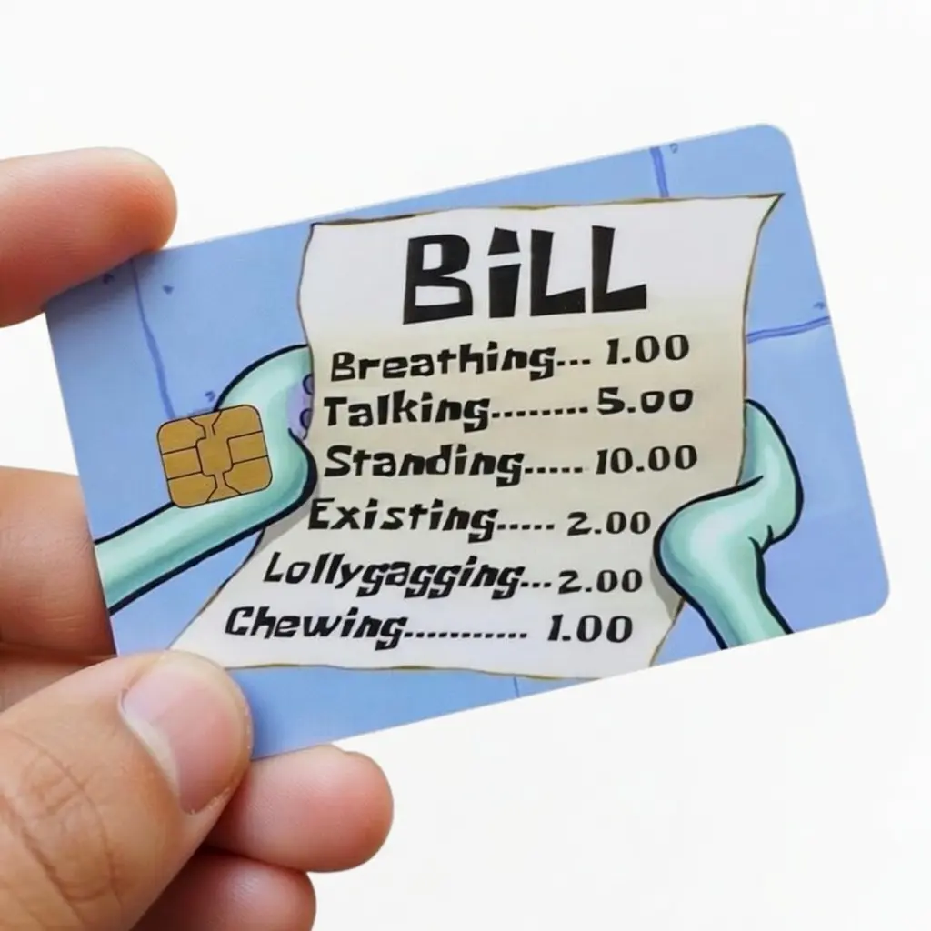 (2 Pack) Funny Bill Debit Card Skin, High-Quality Vinyl Decal, Scratch-Resistant Water-Resistant Card Sticker Cover, DIY Scrapbooking & Stamping Everyday Accessory
