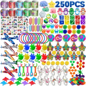 Bulk 250PCS Fun Novelty & Toys Assortment| Party Favor,Giveaways,Prizes,Rewards For Parties,Classrooms,Carnivals,Egg Hunt,Candy Alternatives Christmas Gifts
