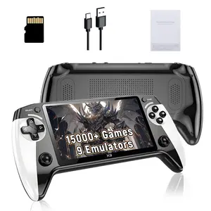 X9 Handheld Game Console, Rechargeable Portable Gaming Device, 5.5 Inch HD Screen, Retro Arcade Games, Home & Travel Use