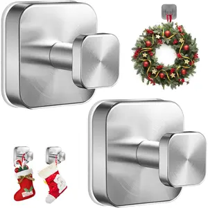 Suction Cup Hooks for Shower,No-Drill Removable Duty Shower Suction Cup Wreath Hooks for Bathroom wall, Glass, Windows,Mirrors Kitchen to Hang Towels,Robes,Coat, Loofah-(2 Pack)