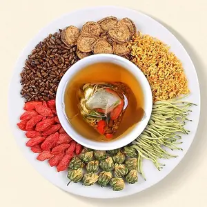 Liver Detox Tea,Chrysanthemum Cassia Seeds Tea Bags(150g,5gX30Bags), Honeysuckle, Chinese wolf-berry, Sweet-scented Osmanthus, Burdock Root Combination of Floral Tea