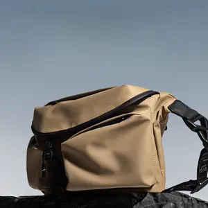 Urban Techwear Sling Bag - Matte Waterproof Tactical Messenger for Cycling & Commuting - Sleek Minimalist Chest Pack