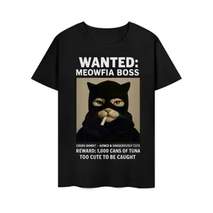 Too Cute To Be Caught Cat  Tshirt  T- Short Sleeve Tees Casual Crewneck Pullover Tops Cute  Cotton Tops funny men shirts good graphic short-sleeved t-shirt comfortable