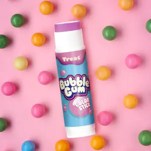 Bubble Gum Jumbo Color Stick - Moisturizing Lip Balm with Colorful Design, Sweet and Juicy Texture Coconut  Moisture Cocoa Nourishing Organic Shea Moisturizer Hydrating