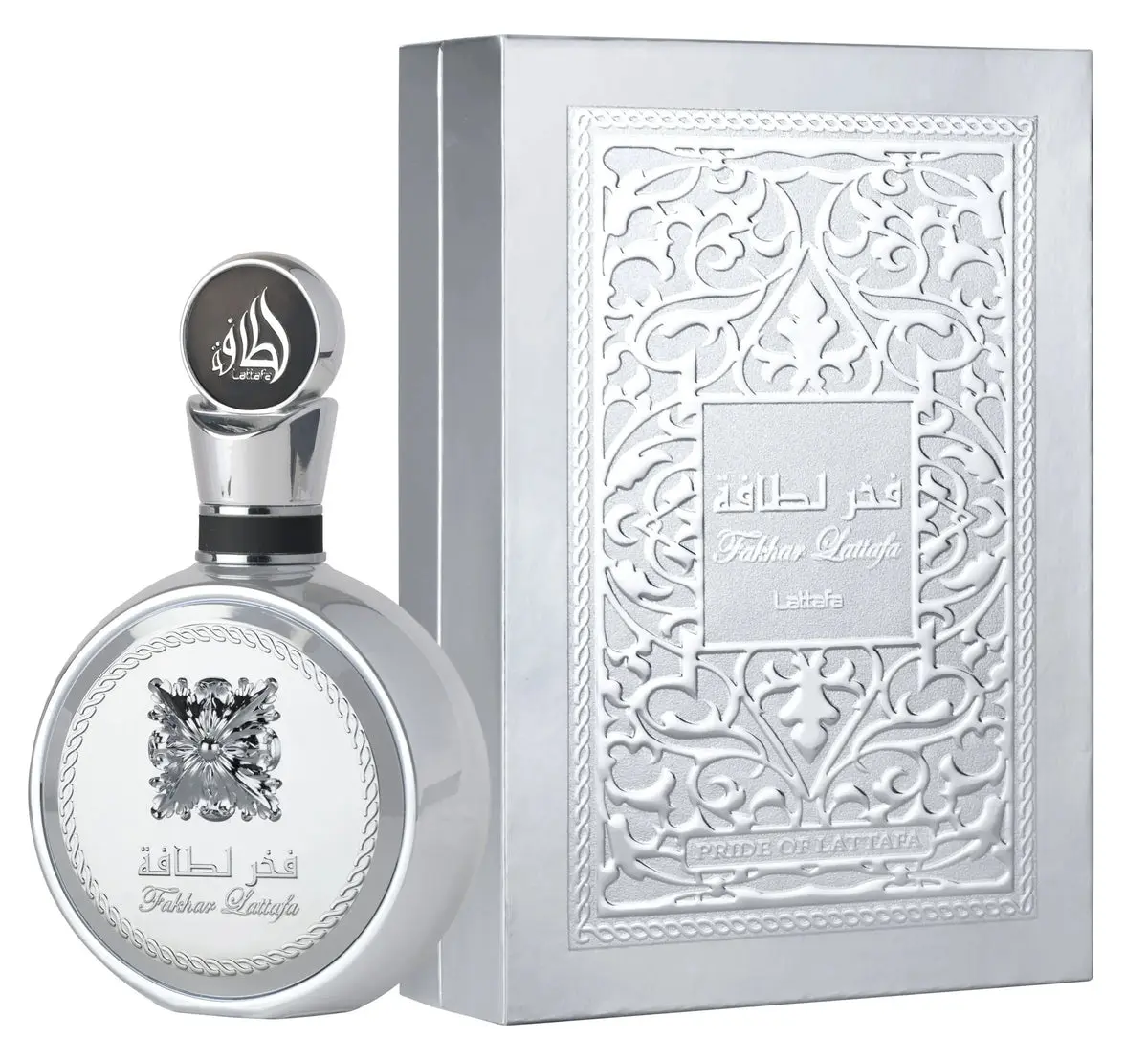 Lattafa Fakhar Platin Eau de Parfum - 100 ml Men's Fragrance with Lavender & Fresh Citrus Notes, Long-Lasting Beast-Mode Performance, Single Item, Incense, Bergamot, Platinum, Guava, Masculine, Contemporary, Crystalline Clarity, Smoky Depth, Woody, 100Ml,