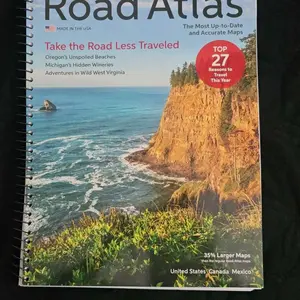 Rand McNally 2026-2027 Large Scale Road Atlas - Journey Maps, Easier on the Eyes Paperback Book with QR Codes for Education & Schooling