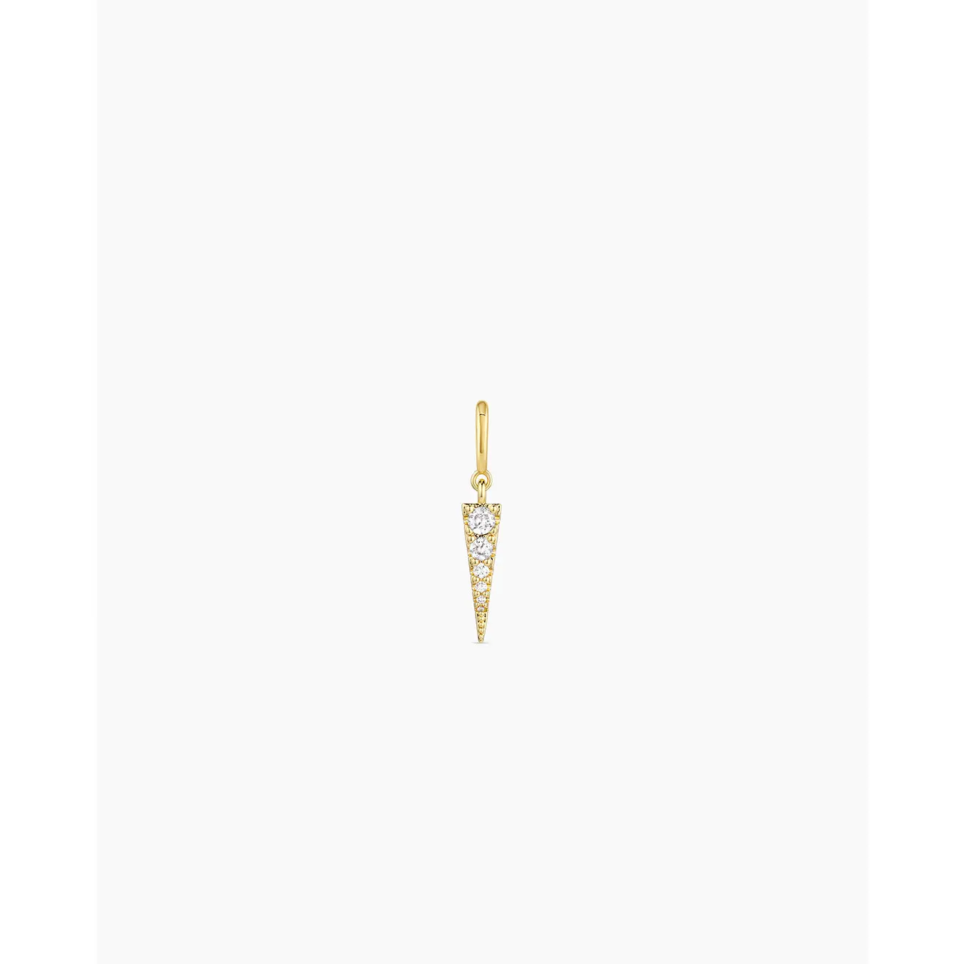 gorjana – Shimmer Dagger Parker Charm – 18K Gold-Plated Charm with White CZ – Edgy, Sparkling & Customizable Jewelry
