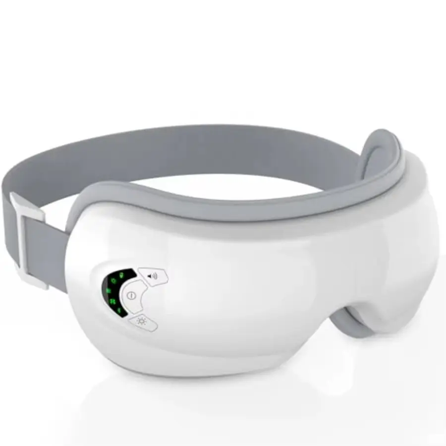 Foldable rechargeable electric eye massager combines 5 modes of air pressure, heat, and vibration to relieve eye fatigue, dryness, and soreness — suitable for all ages, perfect for holiday gifting, and ideal for relaxing at home or the office anytime.