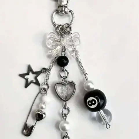 Punk Style Keychain, Fashionable Keychain for Women & Men, Trendy All-match Keychain for Birthday Gift, Stylish Keychain, Cool Keychains, Keyrings for Keys, Key Rings