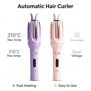Fully automatic hair curling rod lazy hair curling tool electric rotating hair curler for large curls without damaging the hair. Professional hair styling tool, household hair styling tool.