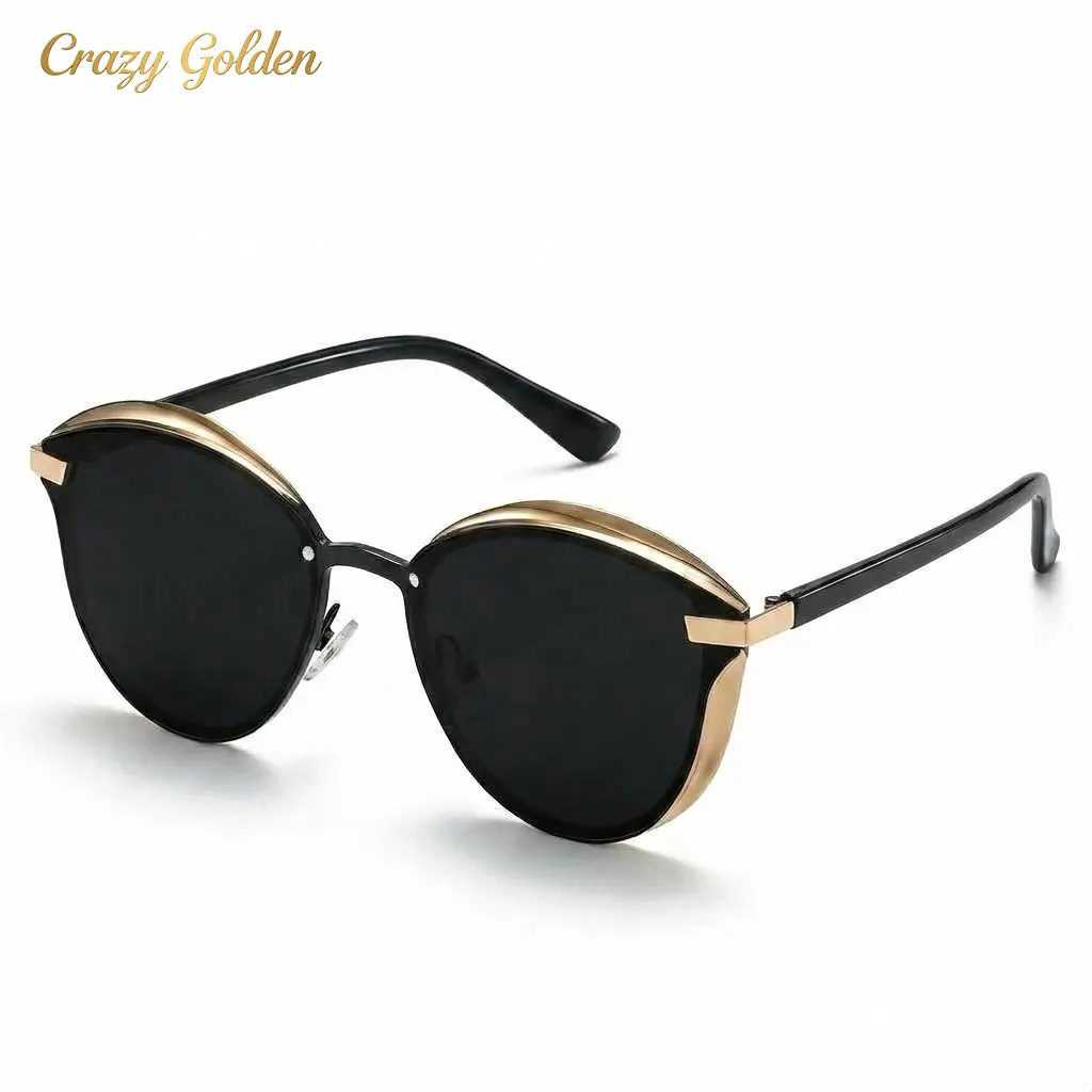 Women's Polarized Sunglasses, Thin-Temple Anti-Glare Full Rim Oval Plastic Sunshades for Driving Indoor leisure equipment