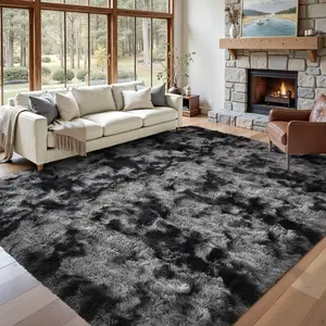 【February Restock Haul】Raybee Furniture Fluffy Rug For Living Room, Large Shaggy Tie-Dye Area Rugs,Non-slip Carpet for Bedroom,Soft Playroom Mat,Cool Rugs Home Decor New Year New Aura