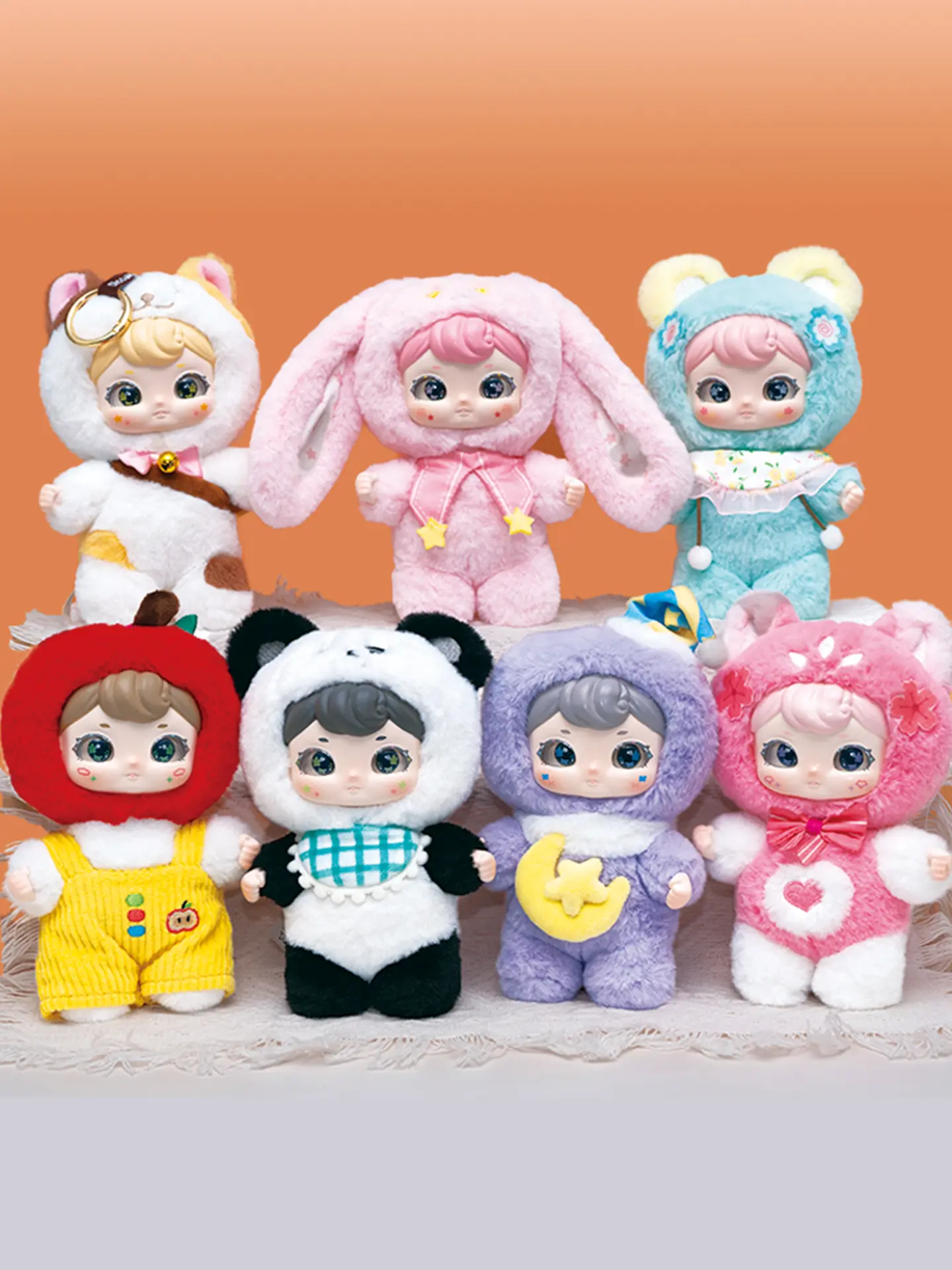 Miniso Babe Lucky Dreamland Soft Plush Keychain, 6.7in Cute Blind Bag Unboxing Collectibles for Girls, Bag Charm, Party Favor, Keychain Surprise Collectibles, Party Favors, Fantasy, Kawaii Accessories, Cute Keychains