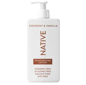 Native Body Lotion Contains Naturally Derived Plant-Based Moisturizers for Women and Men | Restores Dry Skin, Coconut & Vanilla, 16.5 fl oz