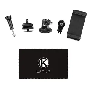 Camkix Hot Shoe Mount Adapter Kit Compatible with Phone, Action Cam to the Flash Mount of Your DSLR Camera - Record Your Photo Shoot or Use Phone