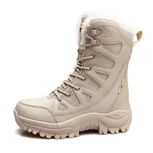Couple style winter hairy high top outdoor hiking men's shoes women's shoes snow boots,Gift