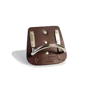 Leather & Steel Clip-on Hammer Holder