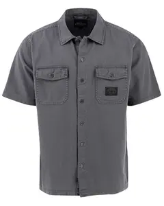Thorogood Men's Solid Washed Garage Short Sleeve Button-Down Shirt - Tg207200-Ch