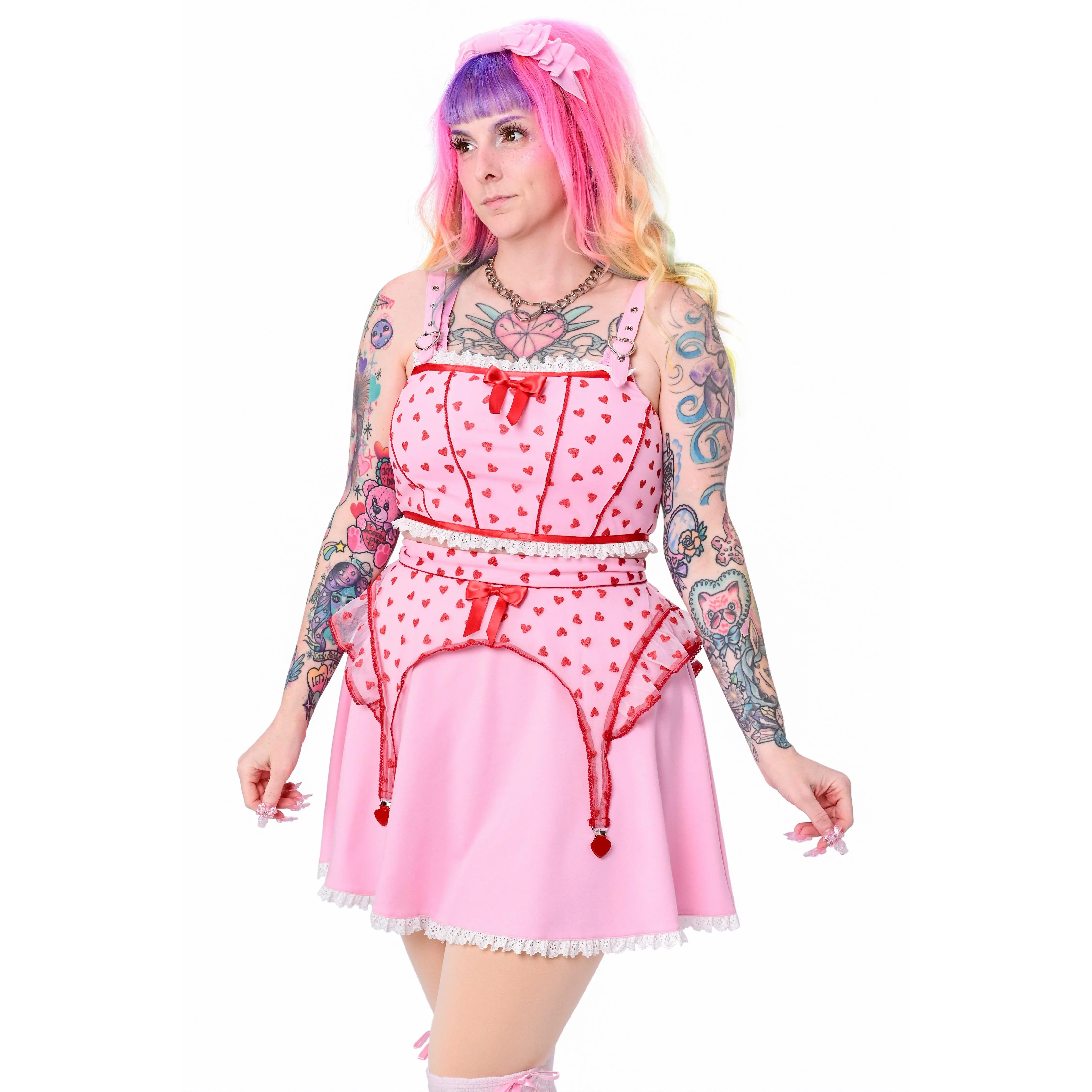 Lucky Girl Crop Top - Pink