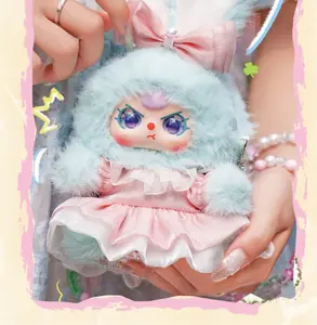 Baby Three - Macchiato Mini Rabbit Bag Mystery Boxes Collection Bag Pendant Bunny Plush Dolls Soft Collectibles Hidden Style 2 Hidden Probability:1/48