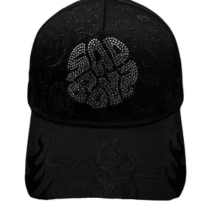 Dandy Hats x Sadboyz x Junior H Crystals Limited Edition Snapback Hat – Premium Streetwear Baseball Cap for Men & Women, Adjustable Trucker Cap, Embroidered Graphic