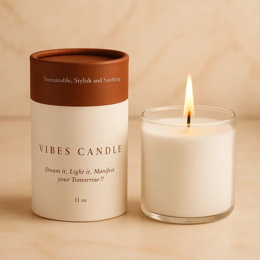 Vibes Pearled Candle Tropical Escape - 11 oz | White Pearled Candle with Coconut | Vanilla & Sea Breeze