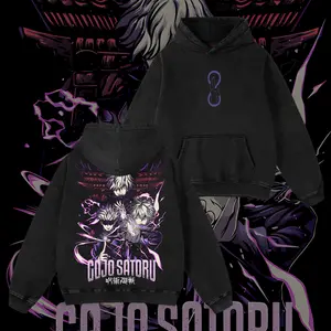 Gojo Satoru Purple Hollow sphere  Jujutsu Kaisen Washed T-Shirt & Hoodie – Vintage Oversized Washed Anime Tee, Dark Aesthetic Maki Manga Graphic Shirt, Heavy Cotton Unisex Streetwear JJK Merch, Fall Outfit Anime Gift