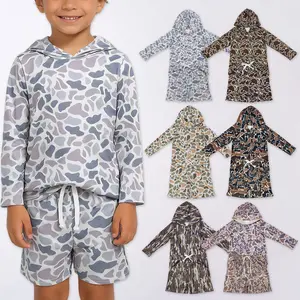 Hunting Camo Hoodie Kids Pullover Hoodies set