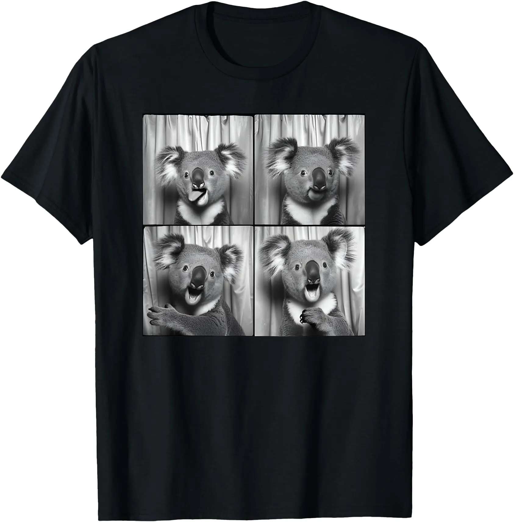 Funny Koala Face Laughing Koala Animal Photo Cute Koala T-Shirt Unisex shirts