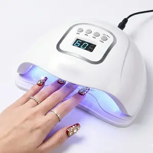 UV Nail Lamp, 256W Power with 4 Timers SmartSensor 30 LED Beads, Removable Magnetic Base Ambientlight curing gel nail polish, mirrored base, nail art toolsand accessories for salons. Diy Manicure Diy Nails