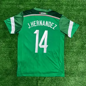 2014 Mexico J. Hernandez Vintage Soccer Jersey (Short Sleeve)