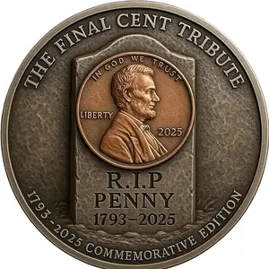 Abraham Lincoln President Copper Coin, Vintage Lincoln Penny Tribute, American Historical Collectible, Patriotic Nostalgic Gift for Collectors