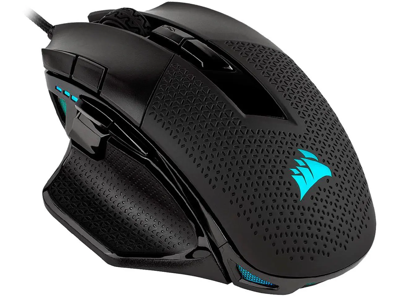 CORSAIR NIGHTSWORD RGB Performance Tunable FPS/MOBA Gaming Mouse, Black, Backlit RGB LED, 18000 dpi, Optical