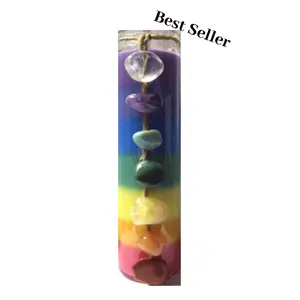 Chakra and Stone 7 Day Candle