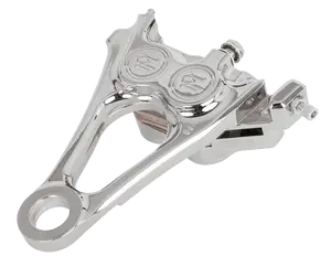PERFORMANCE MACHINE (PM) 4-Piston Differential-Bore Rear Brake Caliper - Chrome