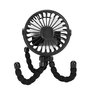 Octopus fan for baby stroller, oscillating fan, handheld mini fan, multifunctional USB rechargeable fan