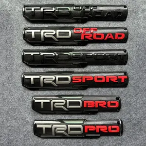 Suitable for Toyota Tundra TRD SPORT Modified Decals TRD PRO BRO Logos and Body Fender Side Badges TRD OFF ROAD Sport Pro Emblem Decal Self  Adhesive Badge Stickers for Sport Pro SR5 V6 4X4 Truck Tundra Tacoma truck decal