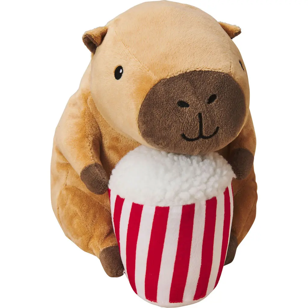 Spot 55000 8 in. Capybara with Popcorn Plush Toy