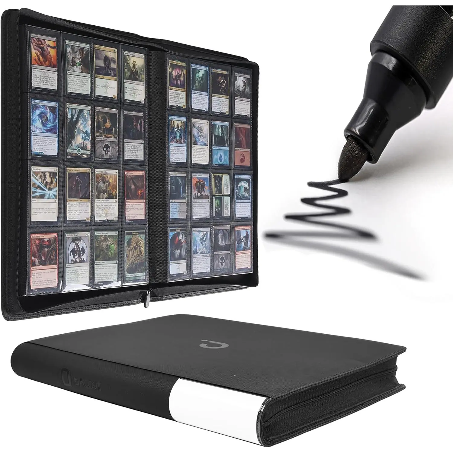 Card Binder 16 Pocket - Fits 1024 Cards,4X4 Ringless Card Album with Sleeves for Trading Cards & Sports Cards(Model A,Classic Black) - TikTok Shop Card Binder 16 Pocket - Fits 1024 Cards,4X4 Ringless Card Album with Sleeves for Trading Cards & Sports Cards(Model A,Classic Black) - TikTok Shop