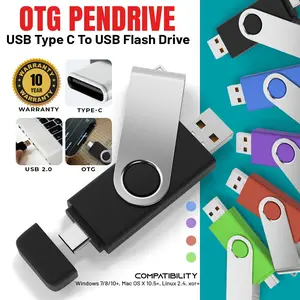 USB Type C To USB Flash Drive OTG PenDrive For Phone/Mac/Tablet