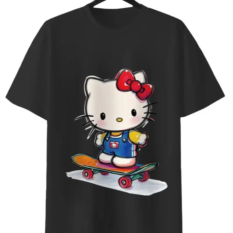 Earl skateboard tシャツ　M キティ Sanrio Skateboard Hello Kitty Graffiti Tee Red T-Shirt with