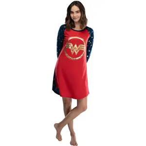 Wonder Woman Circle Logo Raglan Night Gown