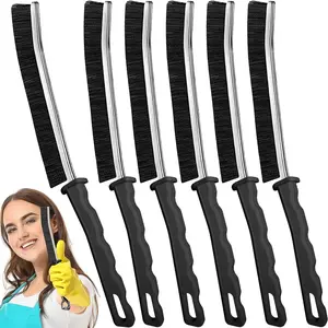 5 Pcs Crevice Cleaning brush，Mom's Ultimate Crevice Cleaner Pack -Bristle Brushes for Tile Grout, Hard Bristle Gap Brush，for Bathroom Household Kitchen Tiles Window Crevice Cleaning，Spring Cleaning Tool