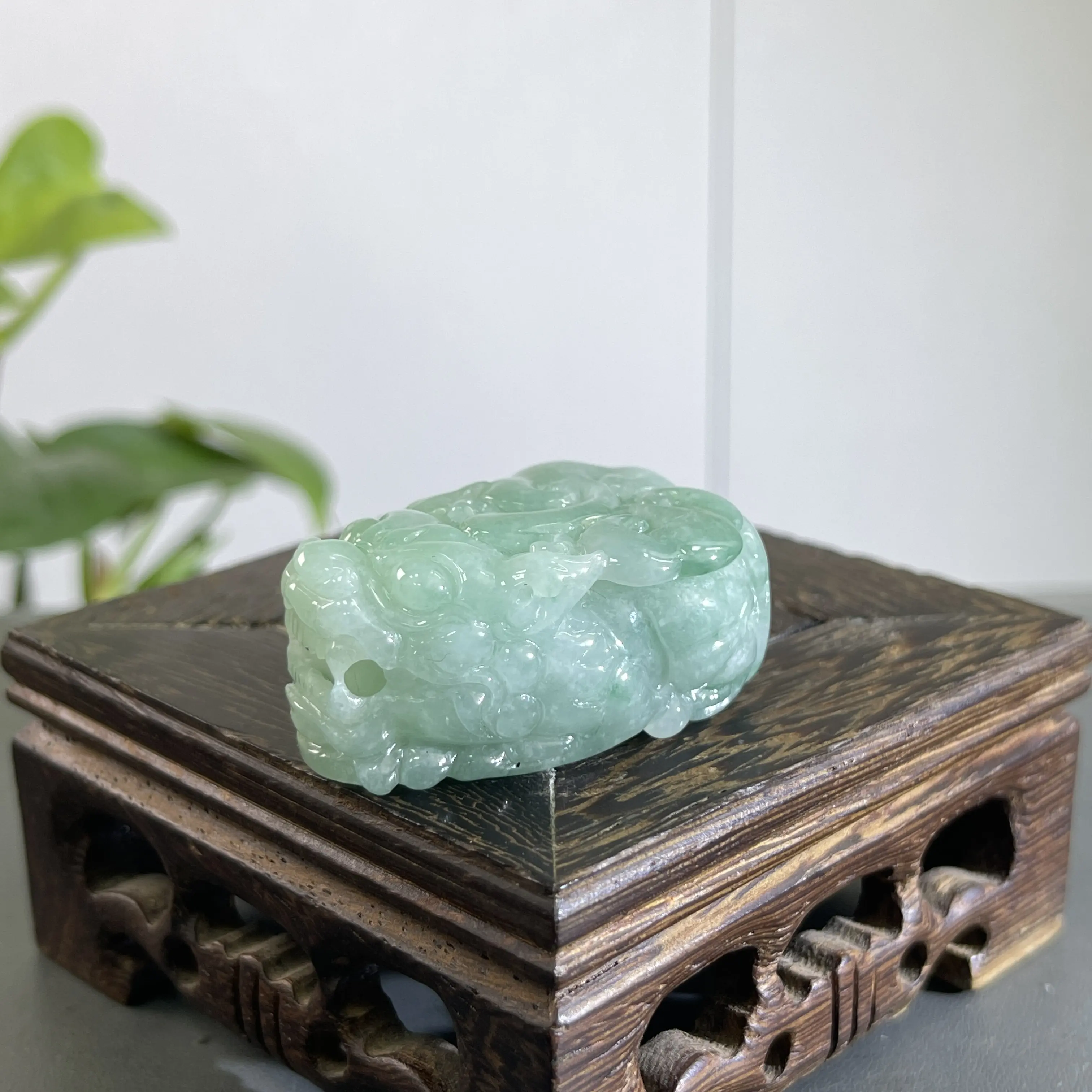 Natural Myanmar A-grade jadeite Pixiu