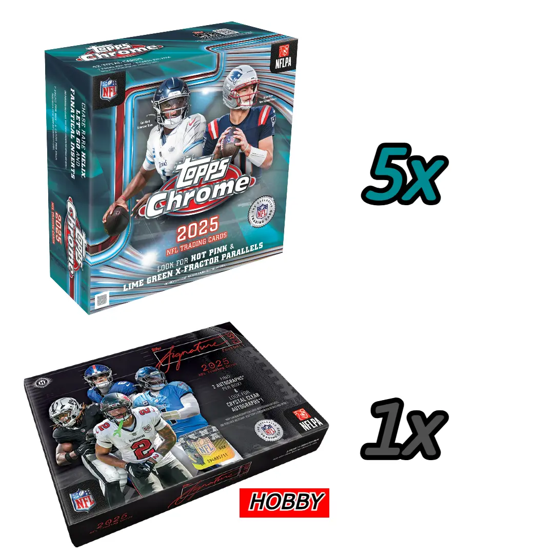 PICK YOUR TEAM - BREAK #017 - 1x 2025 TOPPS SIGNATURE CLASS HOBBY 5x 2025 TOPPS CHROME MEGA BOX