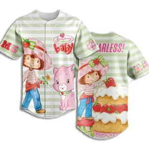 Strawberry Shortcake Baby Be Fearless Fan Personalized Baseball Jersey